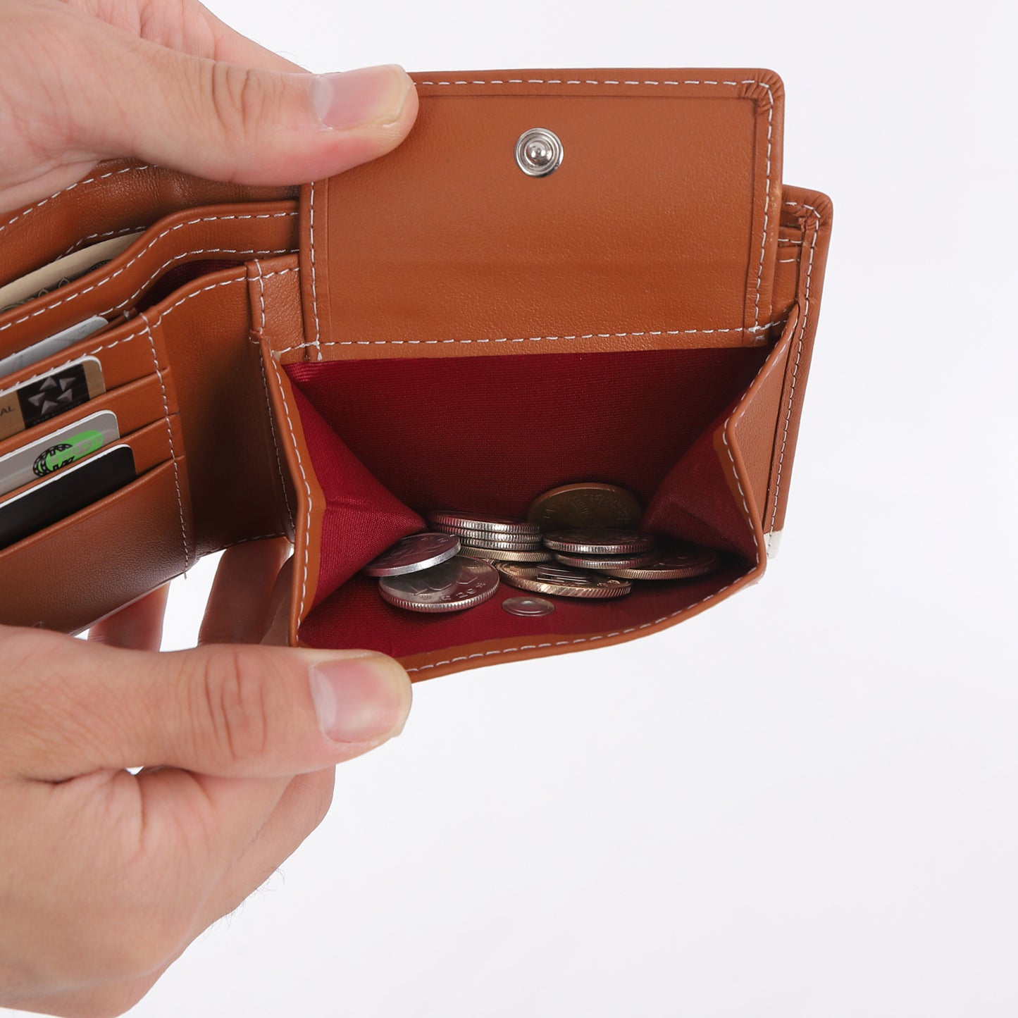 野球ボール×グラブ革 二つ折り財布 【カラーバリエーション2種類】