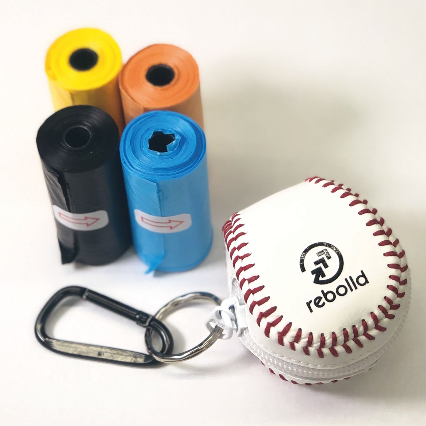 野球ボール型携帯エチケット袋ケース　袋48枚付き