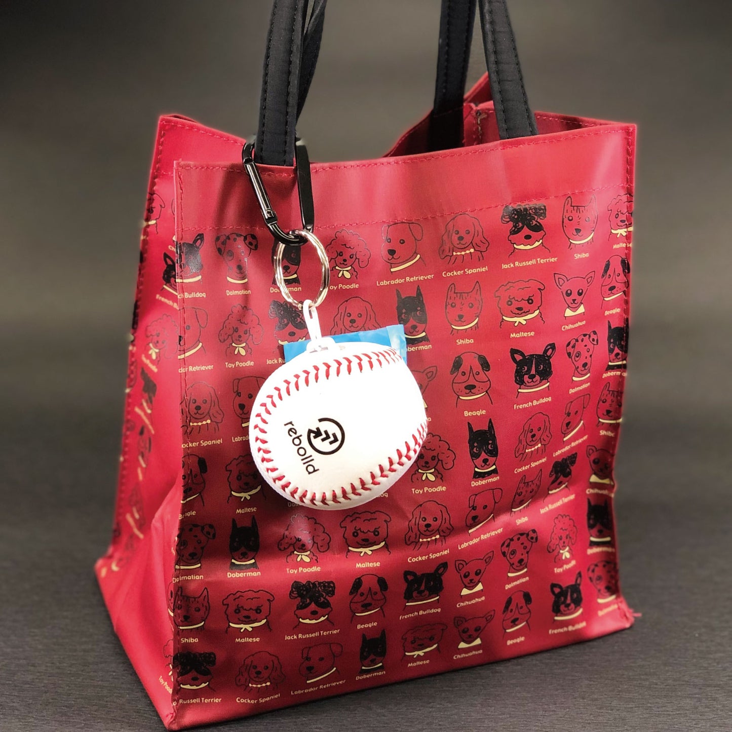 野球ボール型携帯エチケット袋ケース　袋48枚付き