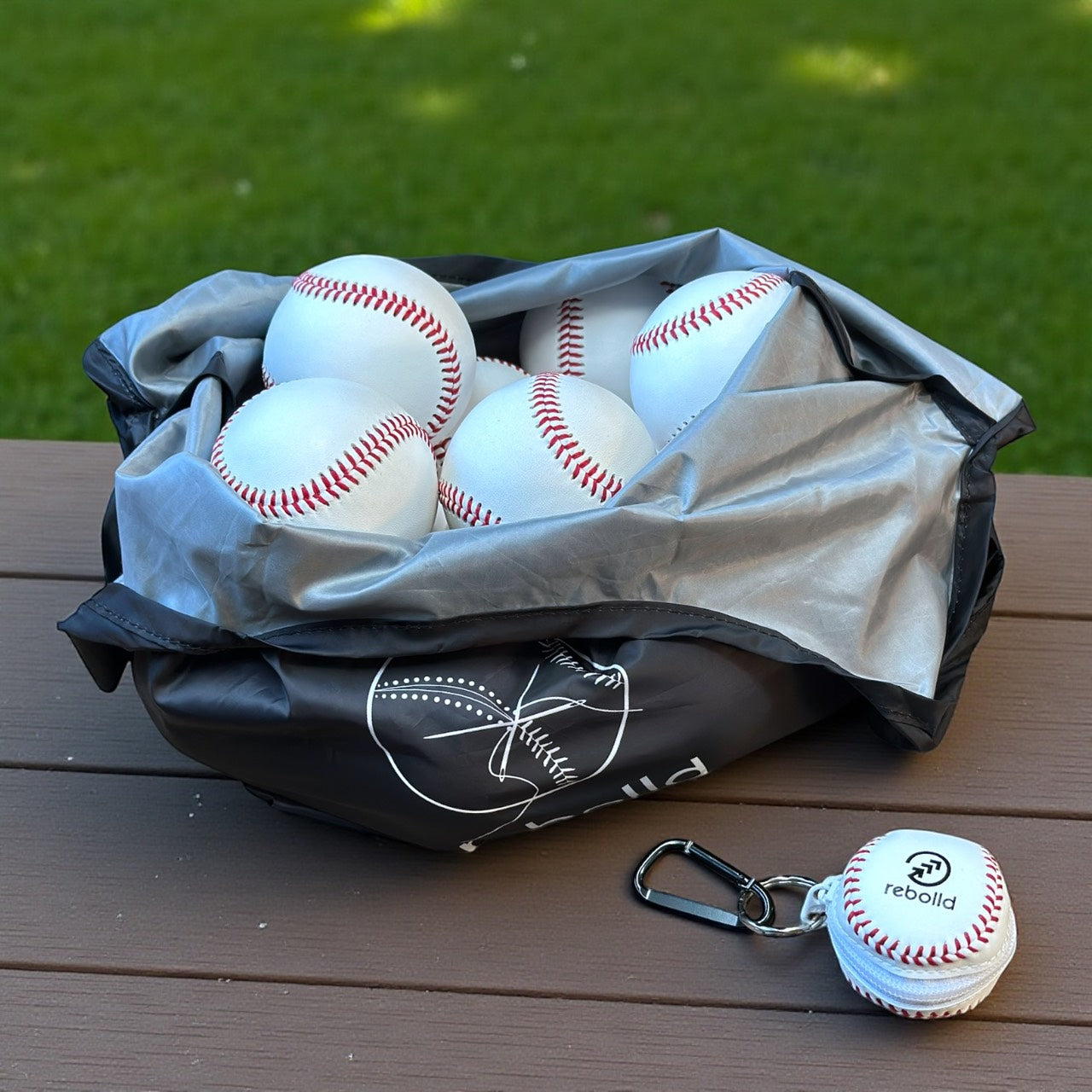 ミニ野球ボールポーチ&エコバッグ