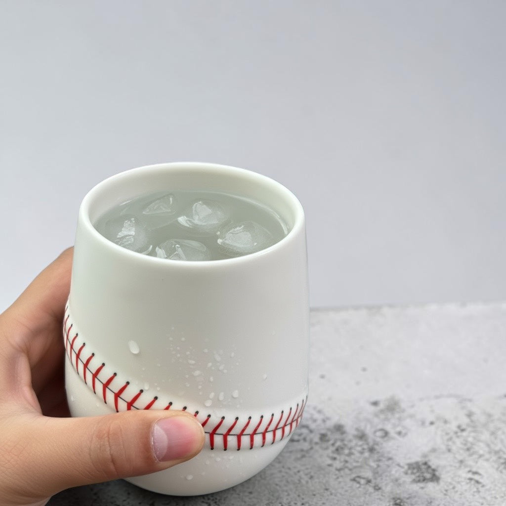 野球ボールデザイン 丸型タンブラー 波佐見焼
