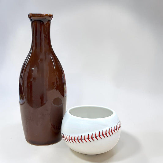 野球ボールデザイン 徳利＆お猪口セット 波佐見焼
