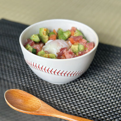 野球ボールデザイン 波佐見焼 丼ぶり