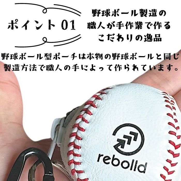ミニ野球ボールポーチ&エコバッグ